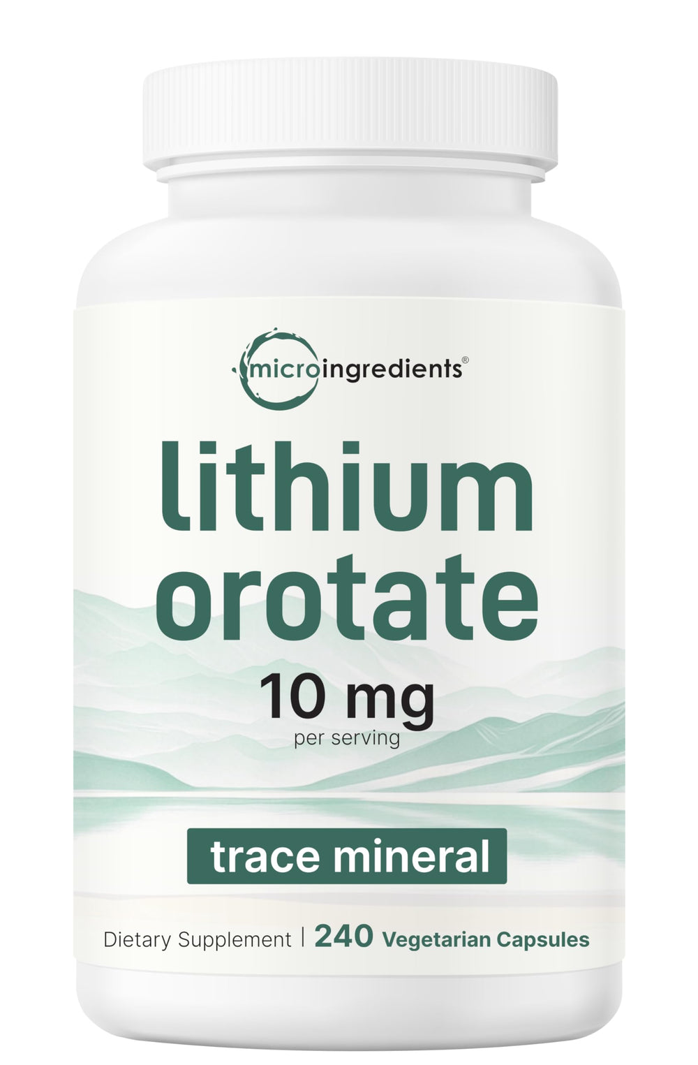 Micro Ingredients bote frontal mostrando 240 cápsulas y beneficios claros
