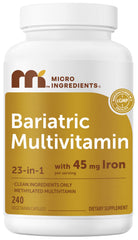 Micro Ingredients bote frontal mostrando 240 cápsulas y etiqueta clara
