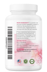 Micro Ingredients frasco entre ingredientes naturales mostrando limpieza