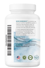 Micro Ingredients caja y frasco que ilustran composición y pureza