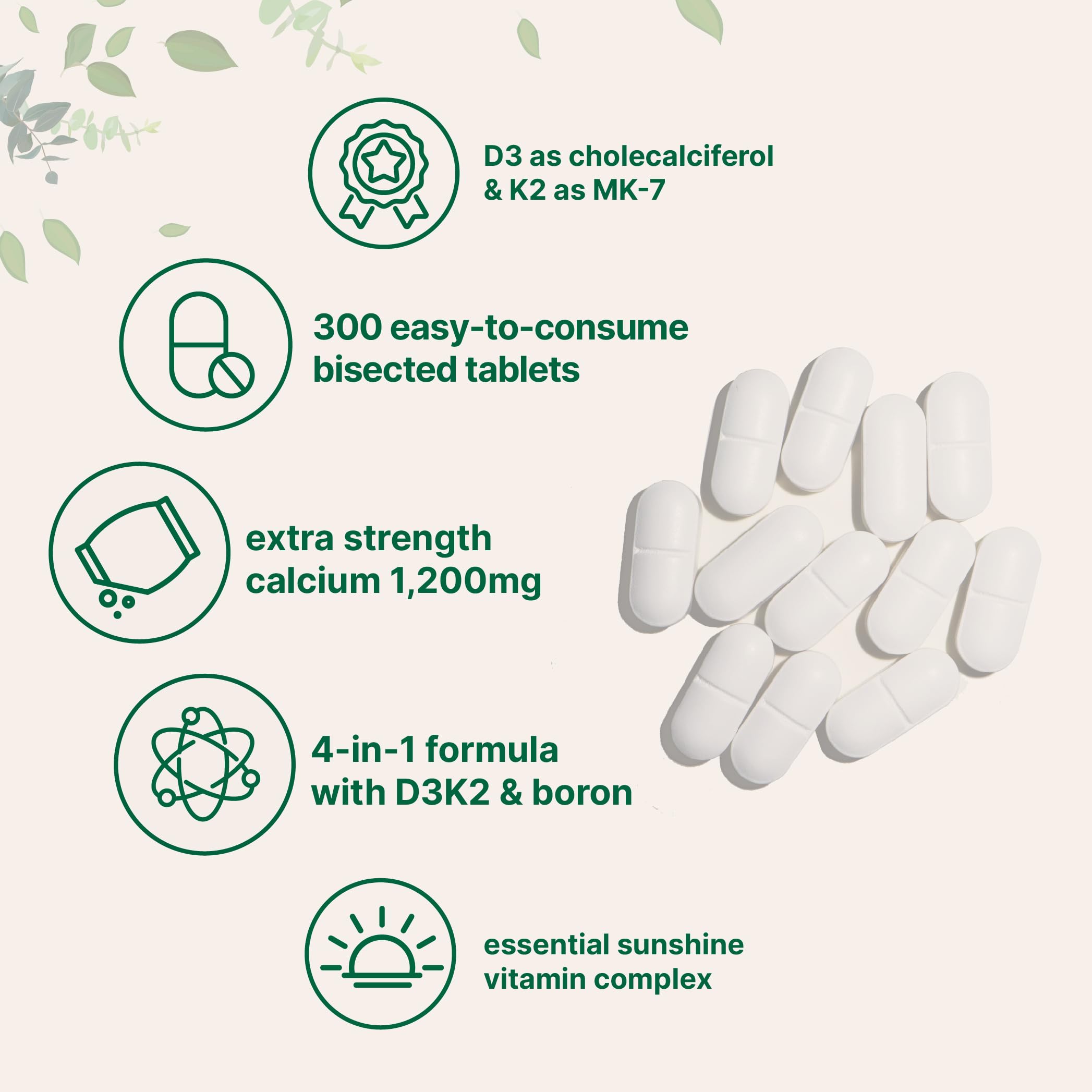 Micro Ingredients tableta bisectada mostrando la línea de corte para dosificación personalizada