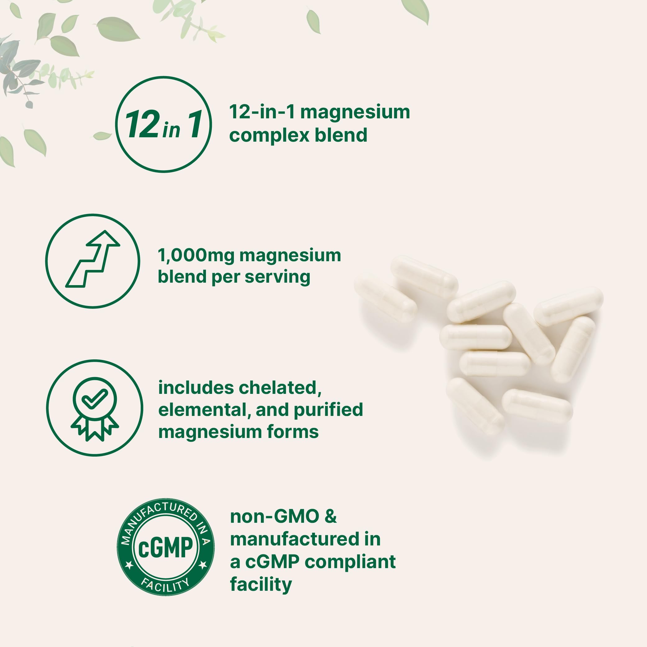 Micro Ingredients cápsula en mano para comparar escala y dosificación visual