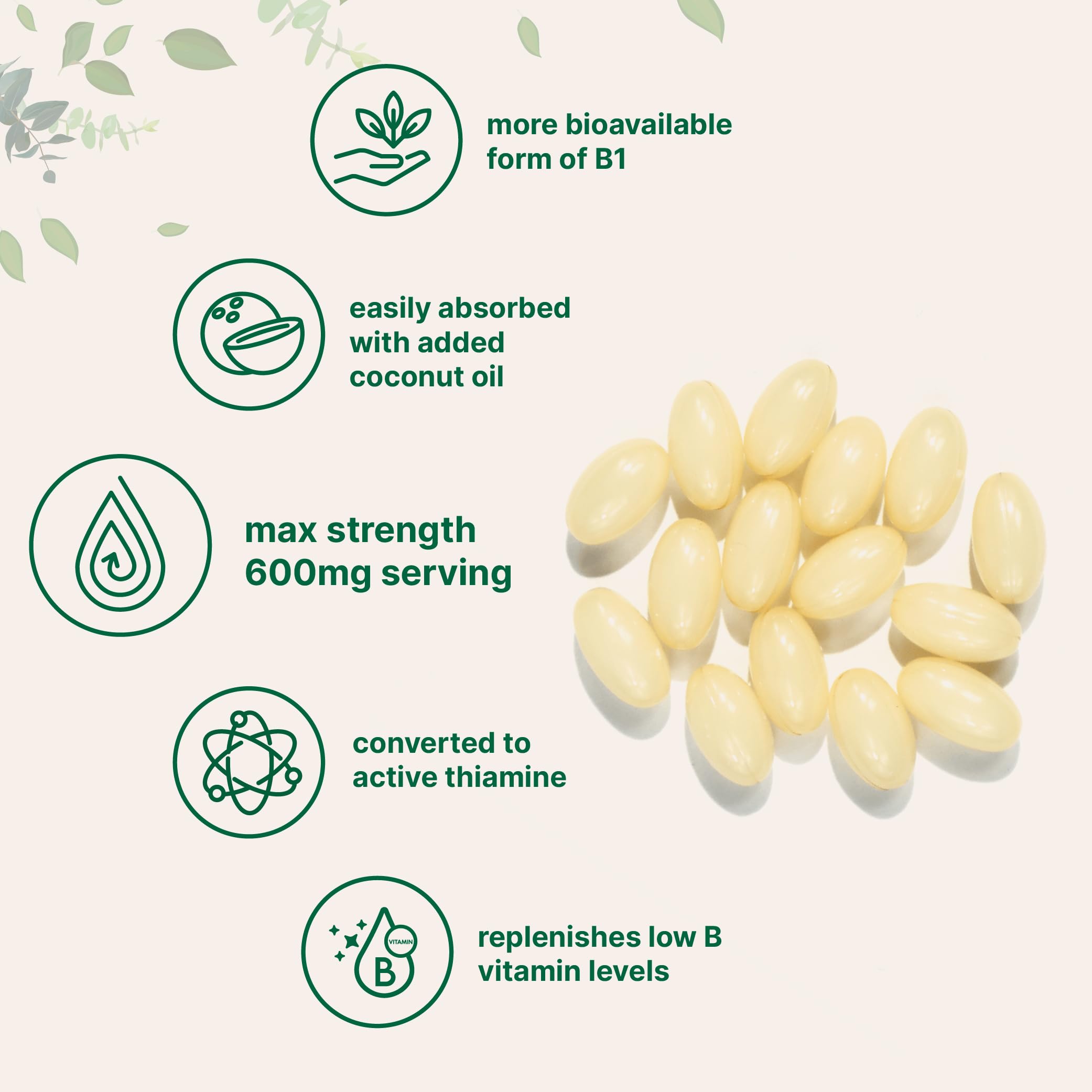 Micro Ingredients cápsulas en mano para mostrar tamaño y porción