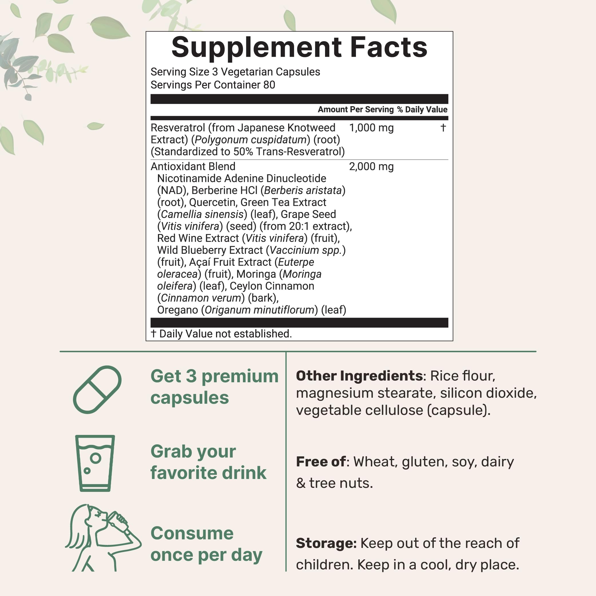 Micro Ingredients cápsulas vegetales en mano para mostrar tamaño y practicidad