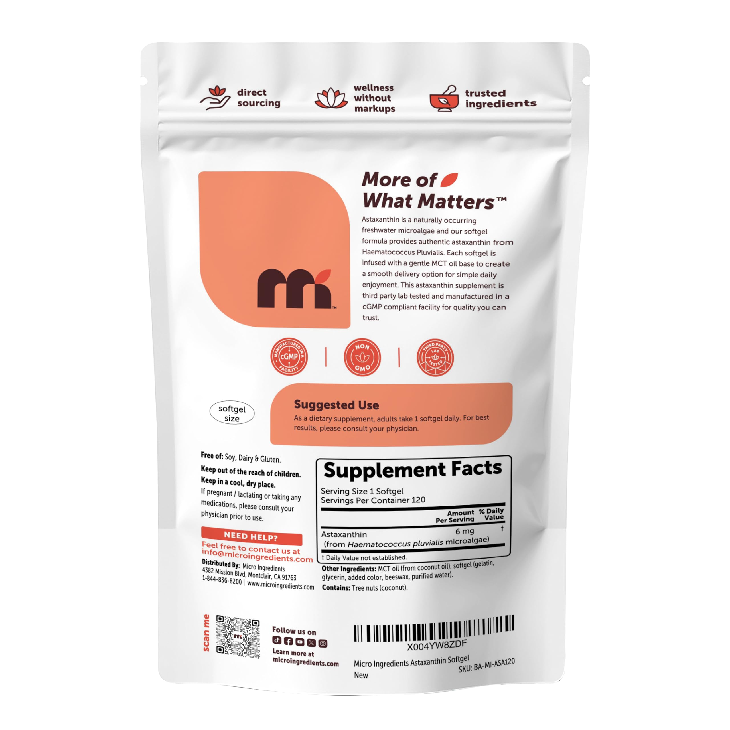 Micro Ingredients cápsulas en mesa estilo de vida para uso cotidiano práctico