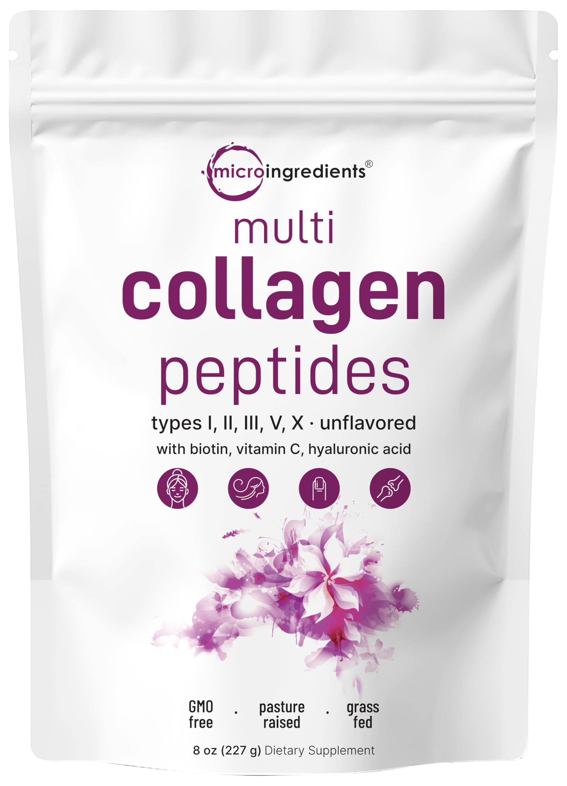 Micro Ingredients envase frontal mostrando etiqueta y beneficios visibles