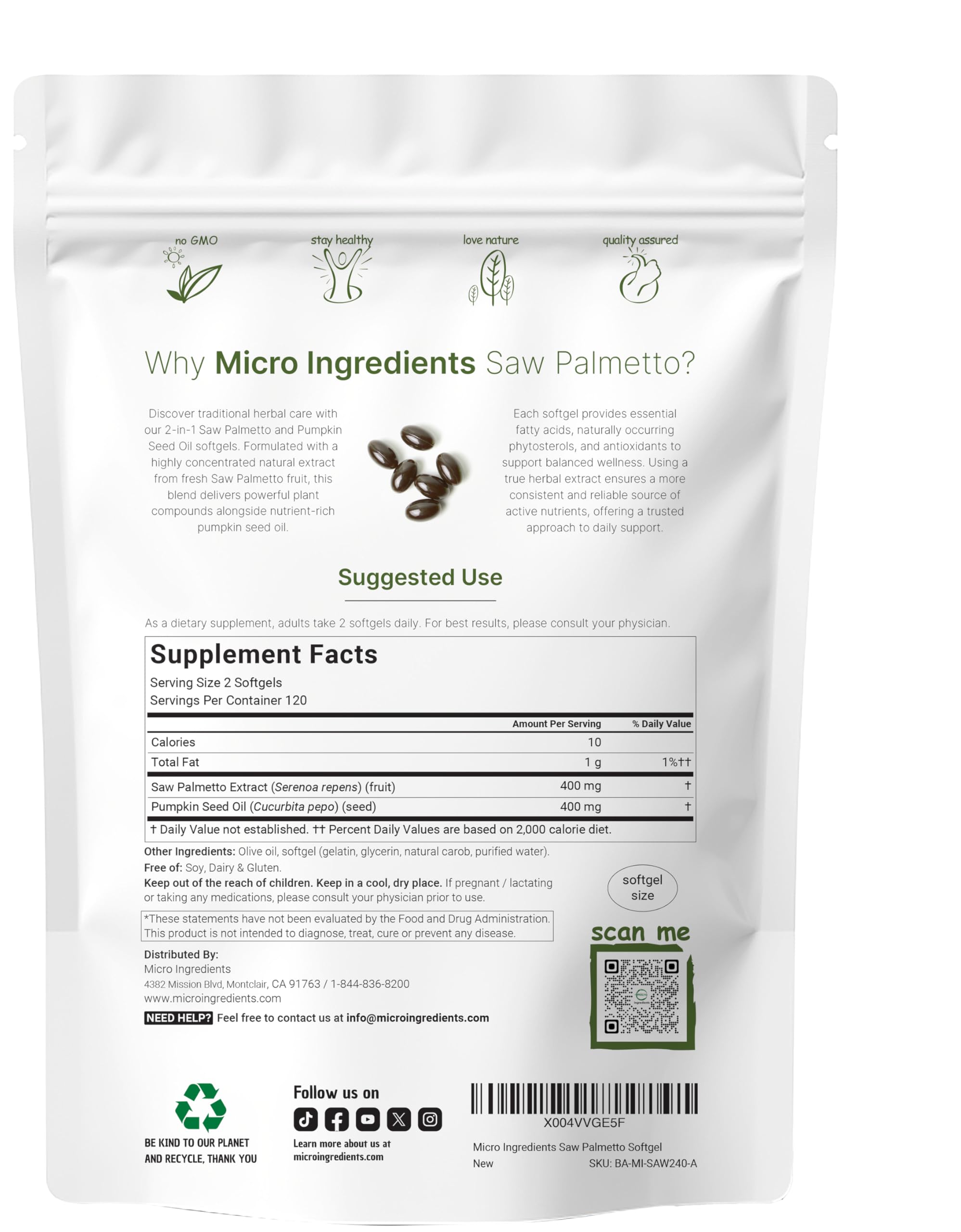 Micro Ingredients primer plano de softgel que resalta textura y pureza del aceite