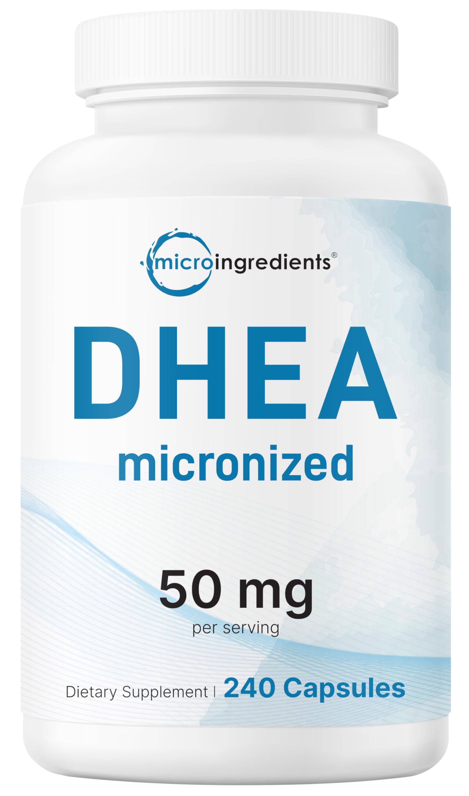 Micro Ingredients frasco frontal mostrando 240 cápsulas y claridad de etiqueta