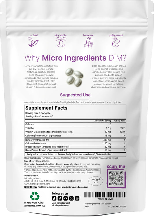 Micro Ingredients primer plano de softgel mostrando textura y facilidad de deglución