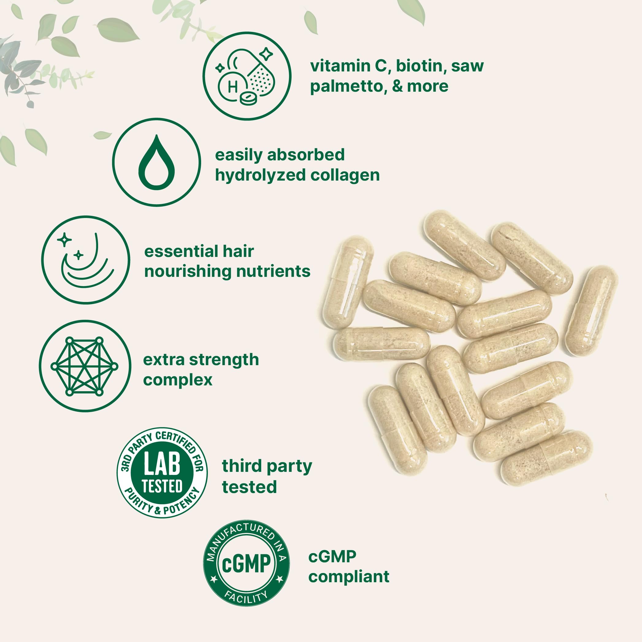 Micro Ingredients frasco en mano para comparar tamaño y dosificación