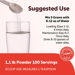 Micro Ingredients polvo disuelto en vaso para una mezcla rápida y suave