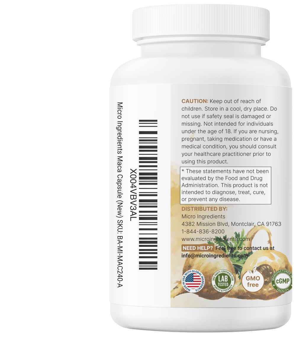 Micro Ingredients producto en mesa con alimentos saludables para estilo de vida
