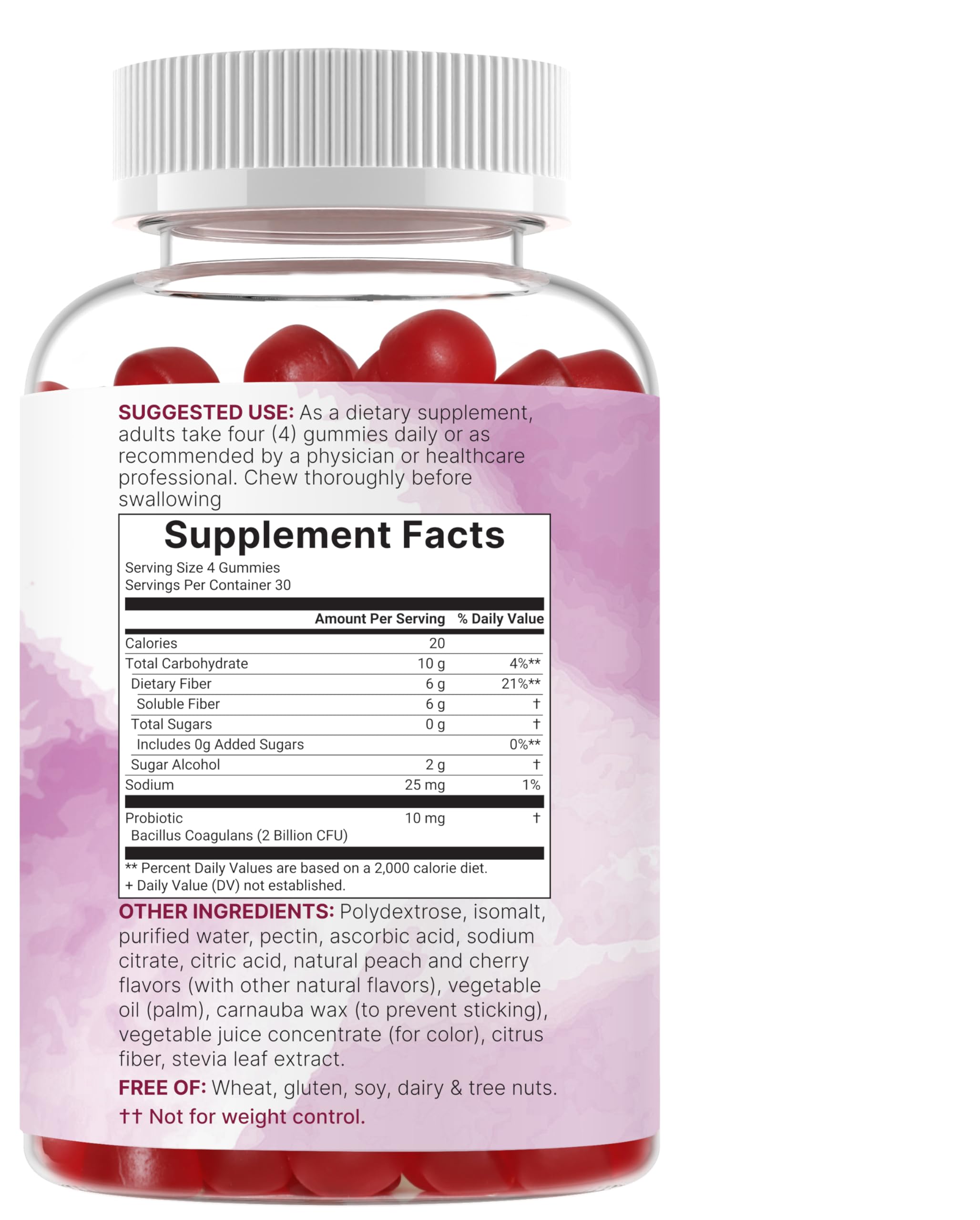 Micro Ingredients etiqueta nutricional legible con ingredientes clave