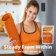 Micro Ingredients etiqueta nutricional con dosis de D3 y K2 visible