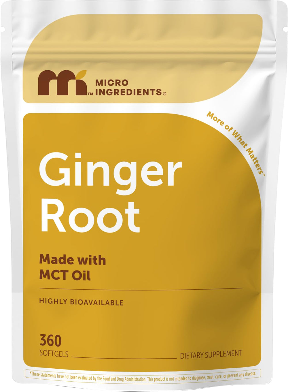 Micro Ingredients frasco delante mostrando etiqueta y cantidad