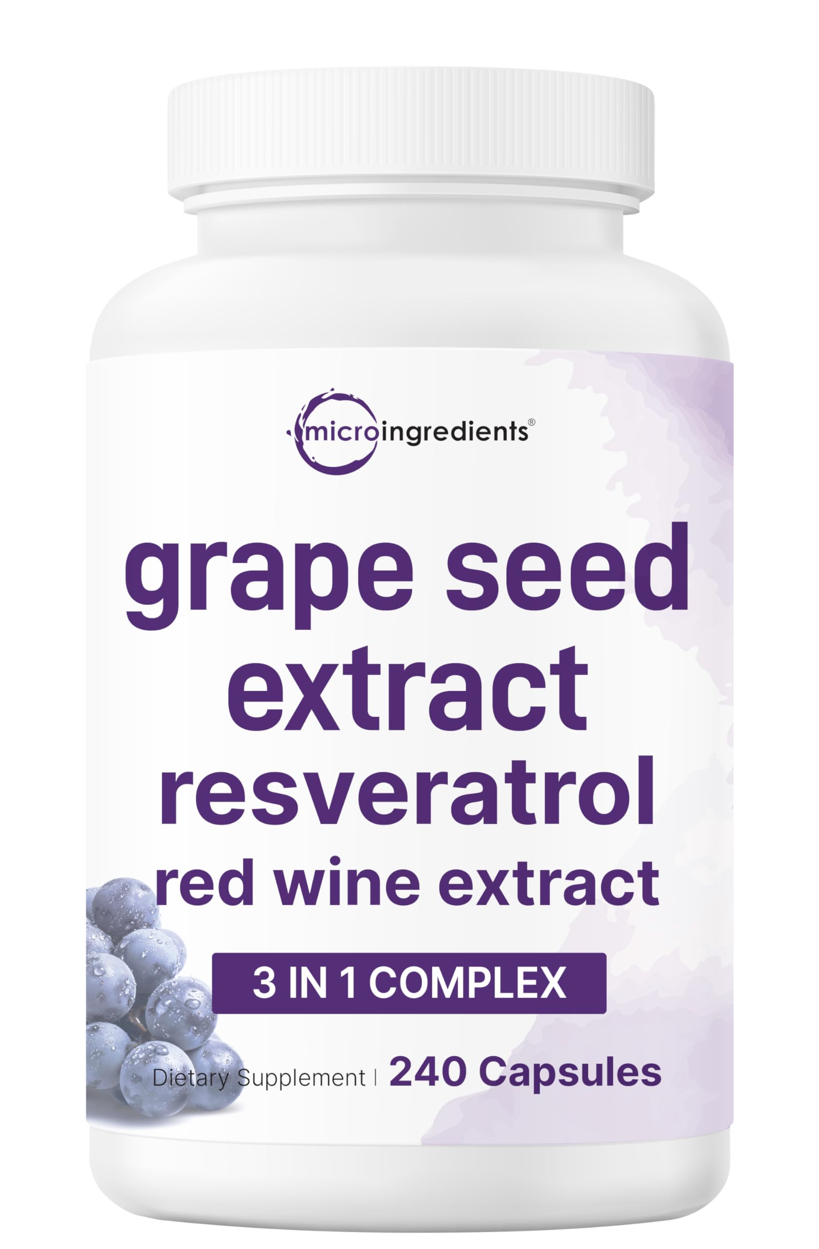 Micro Ingredients frasco delante mostrando etiqueta clara y beneficios