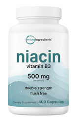 Micro Ingredients frasco frontal mostrando etiqueta y beneficio de doble fuerza