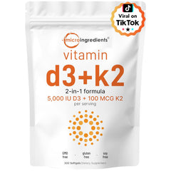 Micro Ingredients frasco frontal mostrando 300 softgels y practicidad
