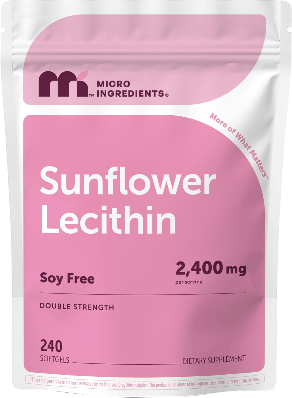 Micro Ingredients frasco frontal mostrando 240 cápsulas para conveniencia diaria