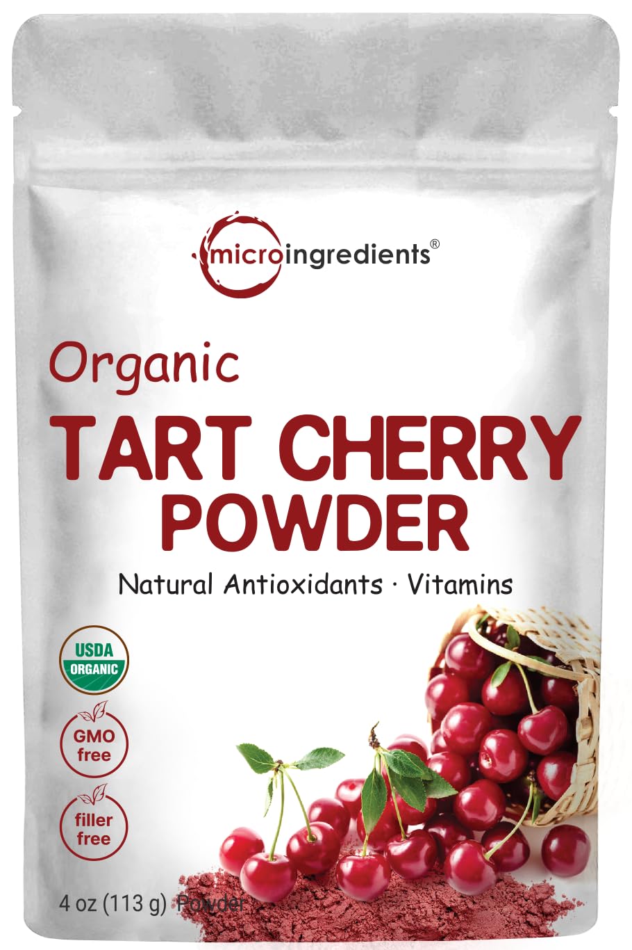 Micro Ingredients frente del empaque mostrando el sello orgánico y claridad de uso