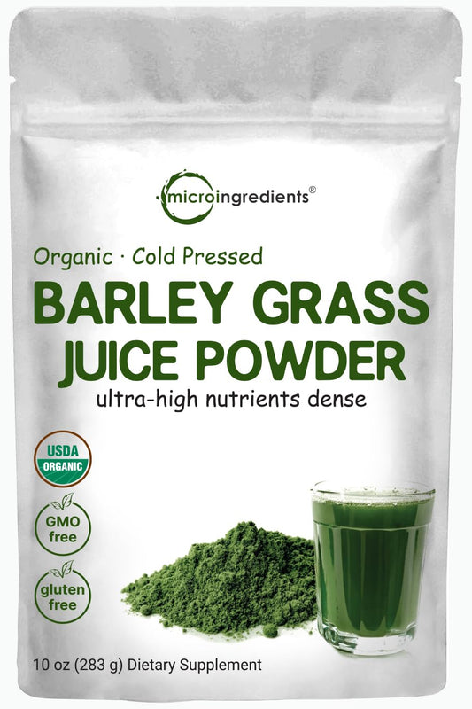 Micro Ingredients frente del envase mostrando el sello orgánico y tamaño