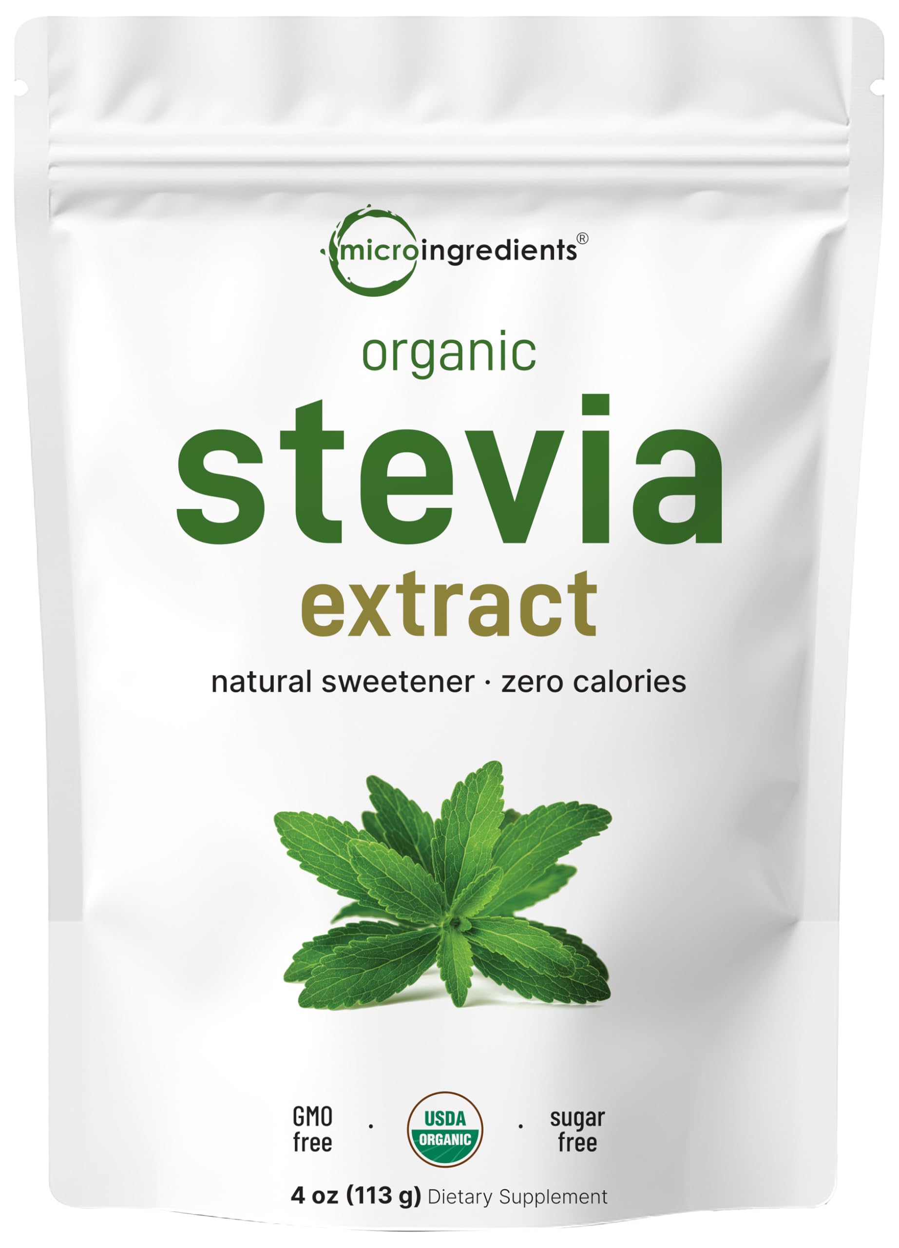 Micro Ingredients frente del envase mostrando el diseño y beneficio orgánico