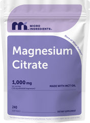 Micro Ingredients frasco frontal mostrando 240 cápsulas y claridad de dosis