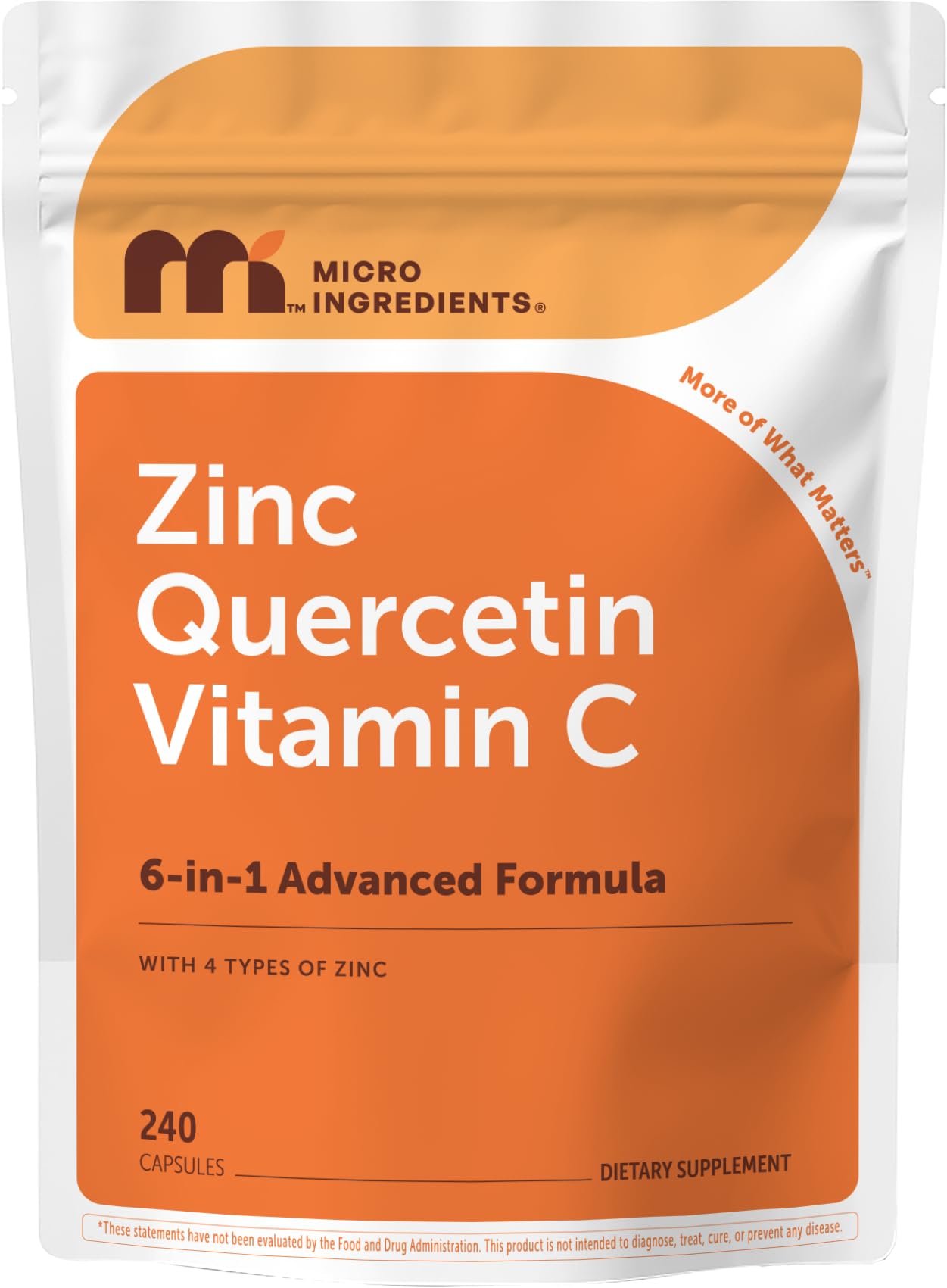 Micro Ingredients frente del envase mostrando dosis y cantidad