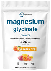 Micro Ingredients frente del envase mostrando presentación y sabor Peach Ring