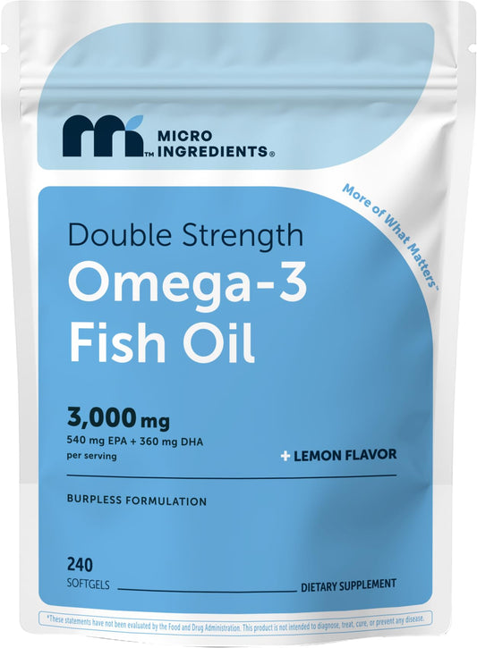 Micro Ingredients frente del envase mostrando 240 cápsulas y beneficio de alta potencia
