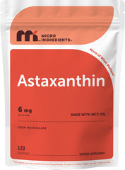 Micro Ingredients frontal del envase mostrando astaxantina y beneficios claros