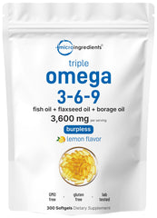 Micro Ingredients paquete frontal mostrando 300 cápsulas y sabor limón