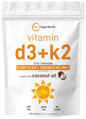 Micro Ingredients envase frontal mostrando 300 softgels y beneficios claros