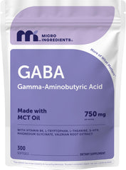 Micro Ingredients frontal del envase mostrando 300 softgels y beneficios