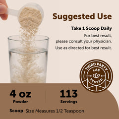 Micro Ingredients polvo de ginseng incorporado en smoothie, fácil integración diaria