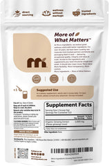 Micro Ingredients etiqueta con ingredientes y sello orgánico, garantía de calidad