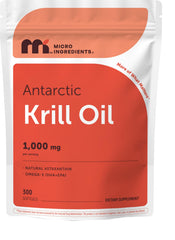 Micro Ingredients frente del empaque mostrando 300 softgels y beneficio de suministro prolongado