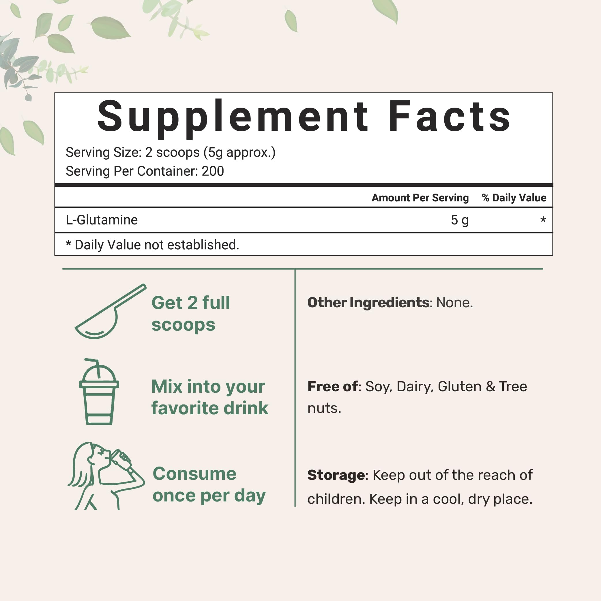Micro Ingredients cuchara medidora, dosificación precisa y cómoda