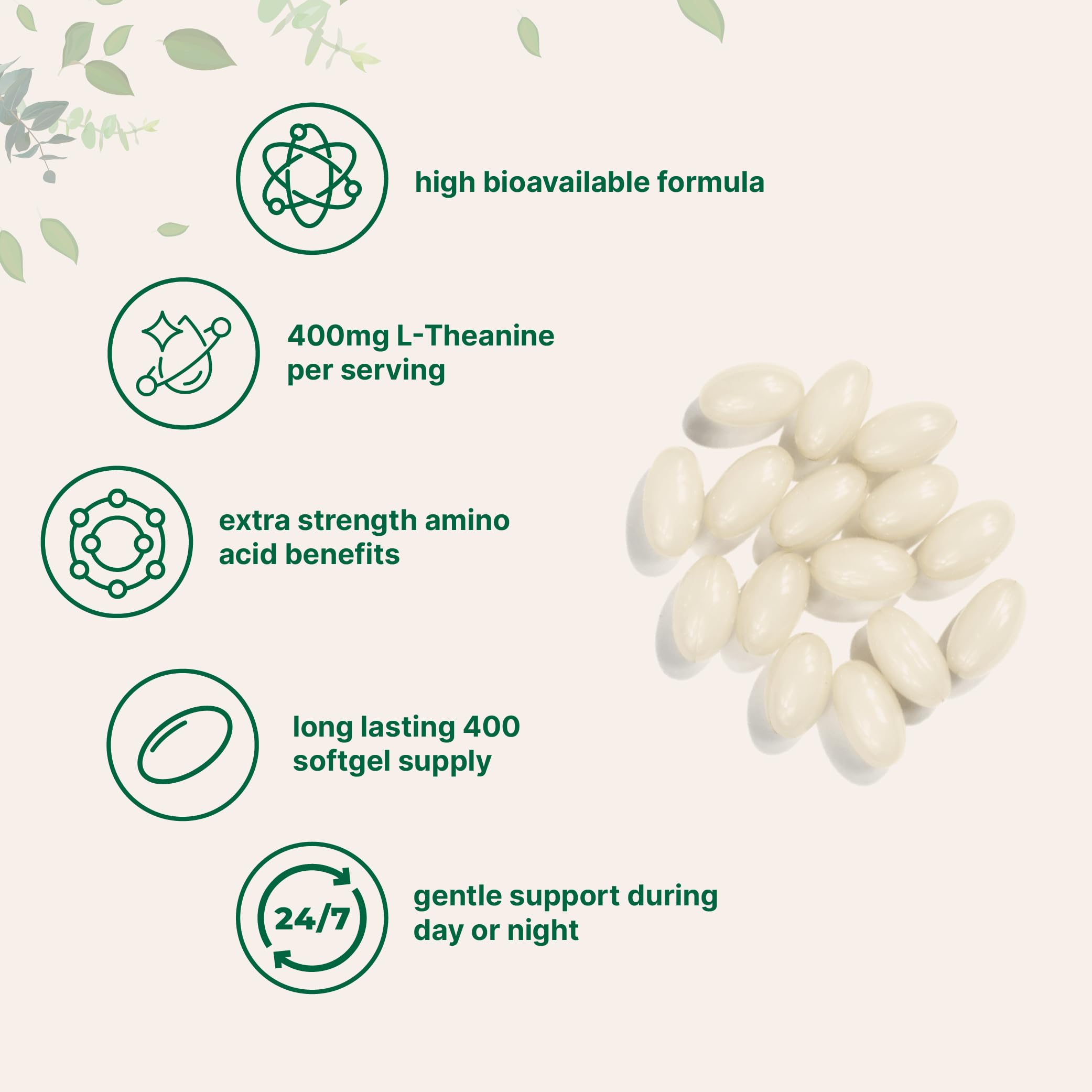 Micro Ingredients softgel en mano demostrando tamaño fácil de tragar y dosificación cómoda