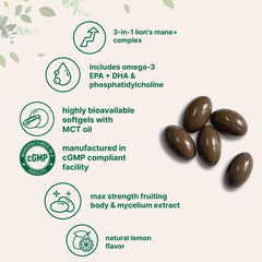 Micro Ingredients softgel en mano ilustrando tamaño práctico para consumo