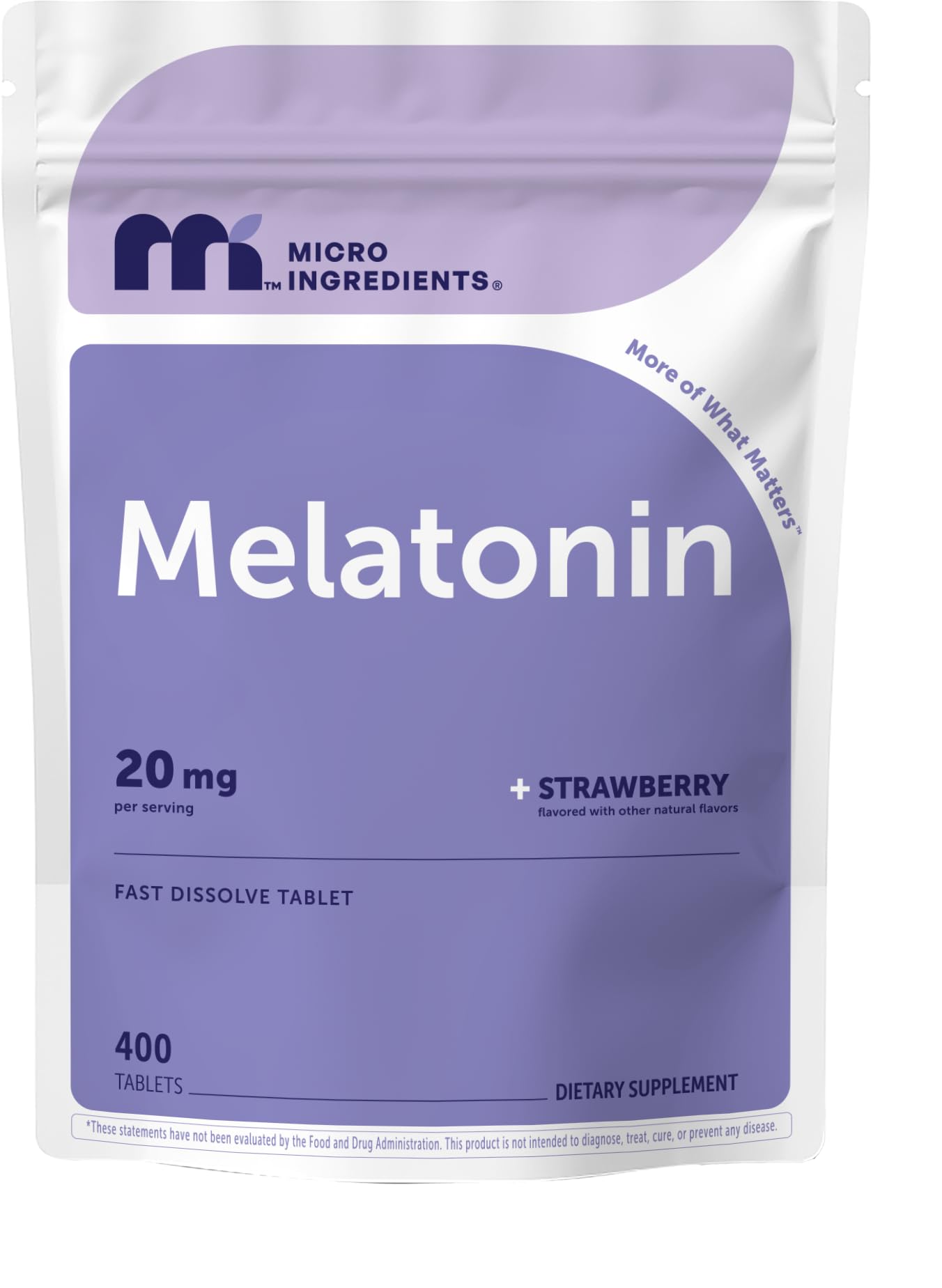 Micro Ingredients frasco frontal que muestra 400 tabletas y beneficios