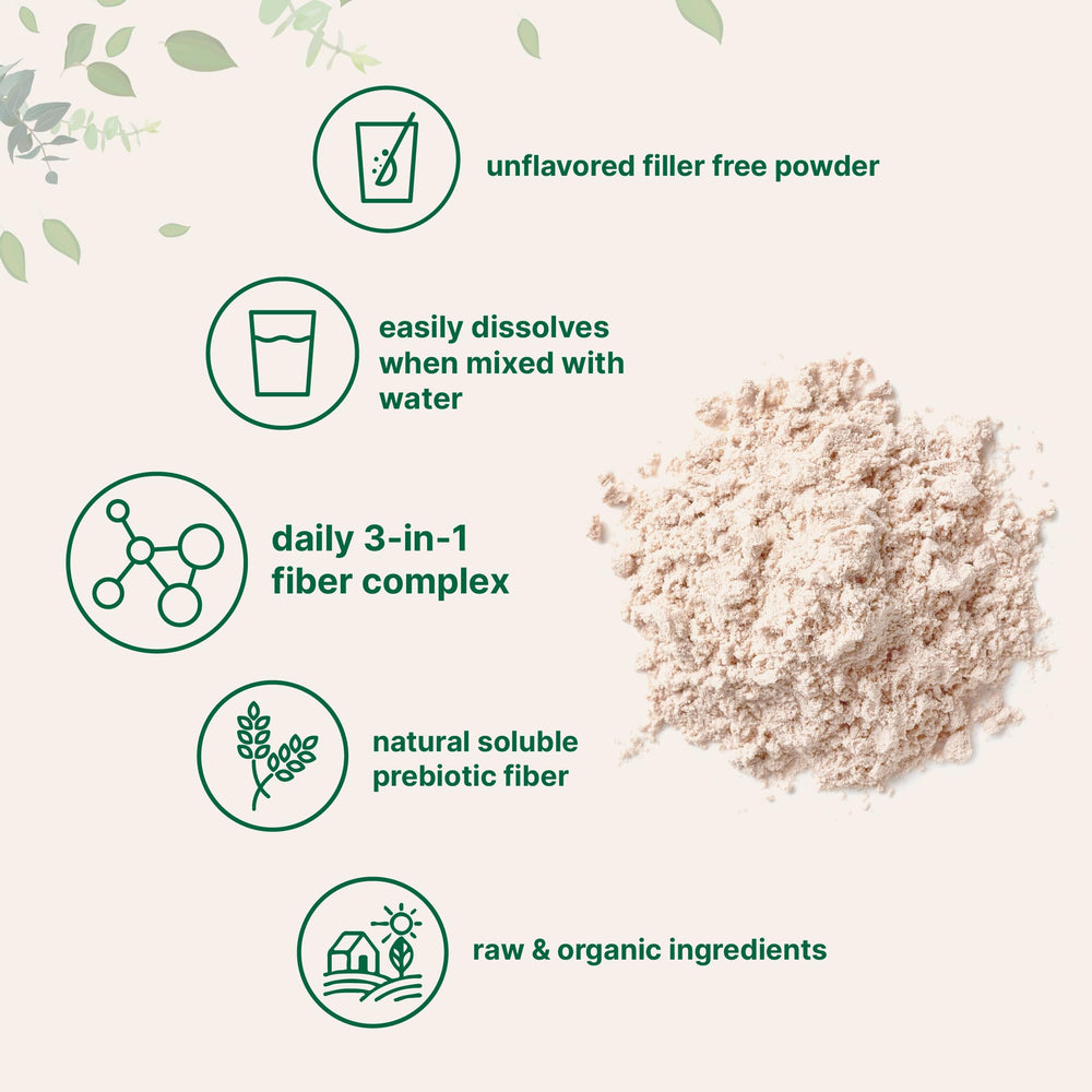 Micro Ingredients polvo mezclado en smoothie, aporta fibra sin cambiar sabor