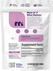 Micro Ingredients uso matutino del suplemento junto a un vaso de agua para rutina diaria