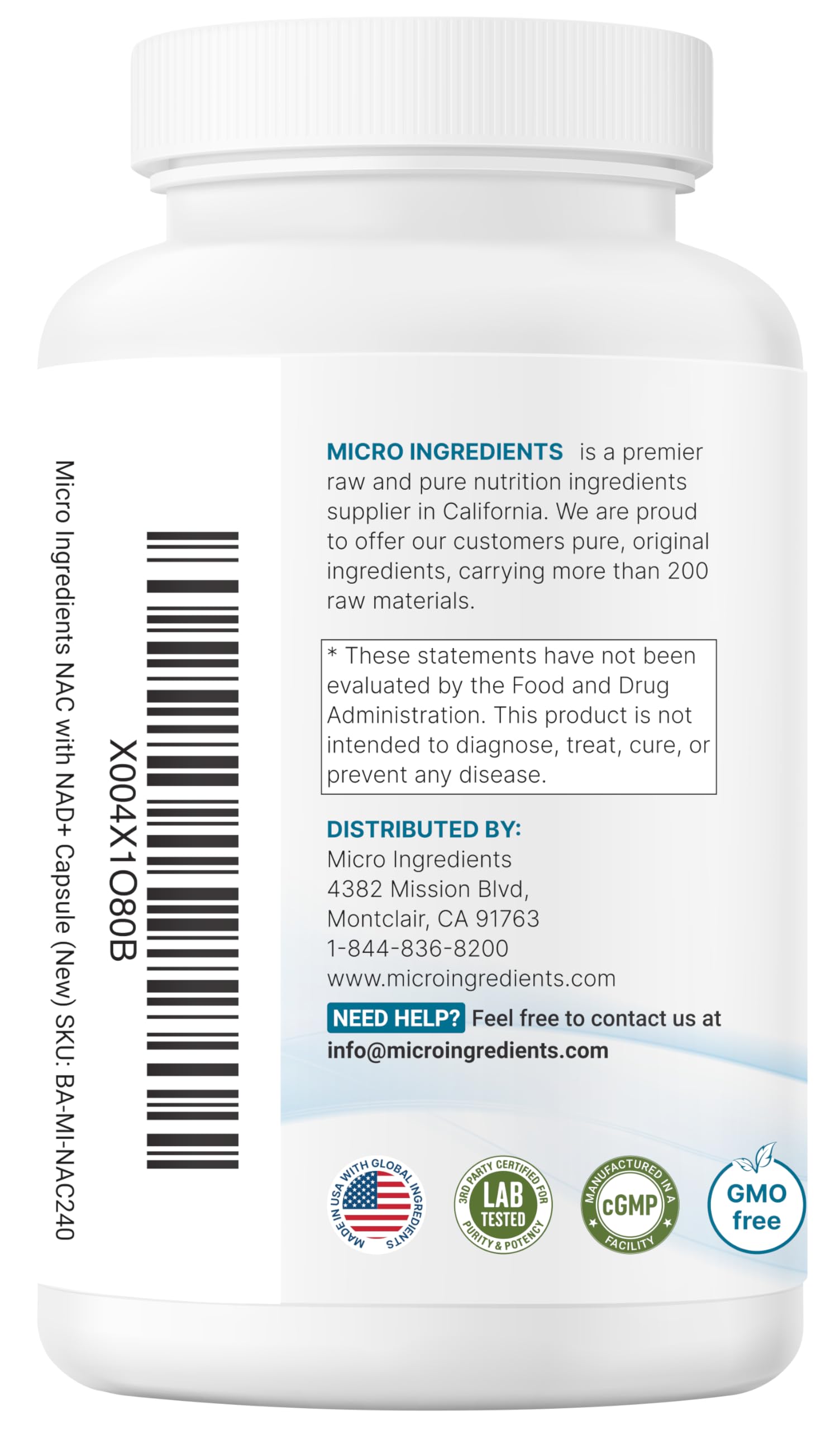 Micro Ingredients suplemento en una rutina matutina junto a vaso de agua