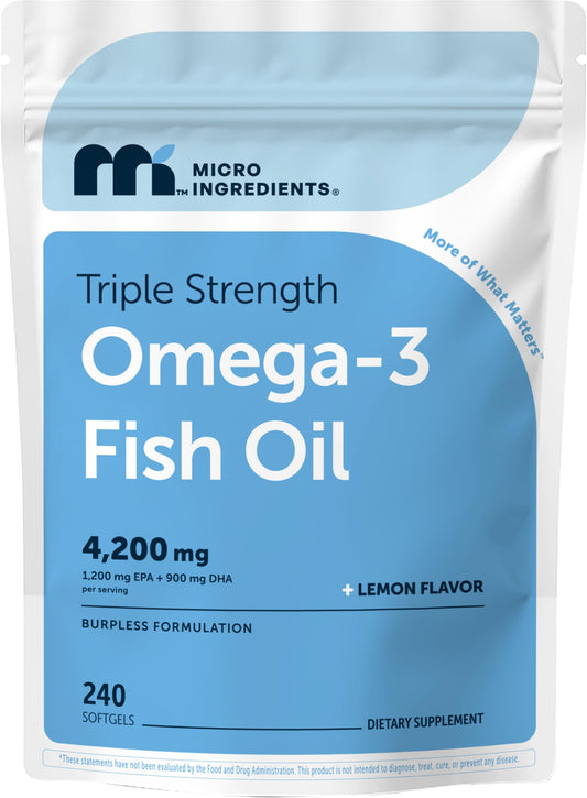 Micro Ingredients envase frontal mostrando 240 cápsulas y beneficios