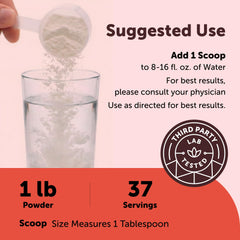 Vaso con mezcla de Micro Ingredients en agua listo para beber y refrescar