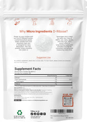 Micro Ingredients polvo de D-Ribosa textura fina visible y fácil disolución