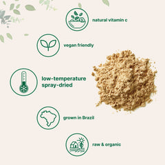 Micro Ingredients polvo de acerola textura fina para mezcla rápida