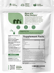 Micro Ingredients tamaño de la porción comparado con mano para referencia