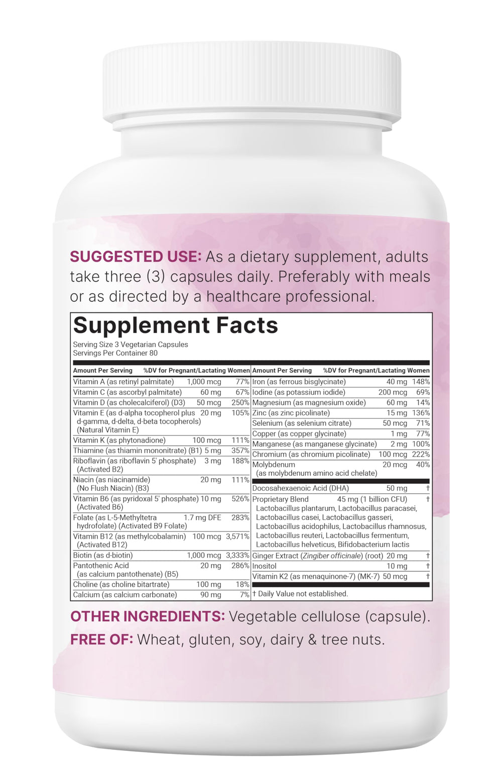 Micro Ingredients etiqueta nutricional ampliada, transparencia en cantidades y formas activas